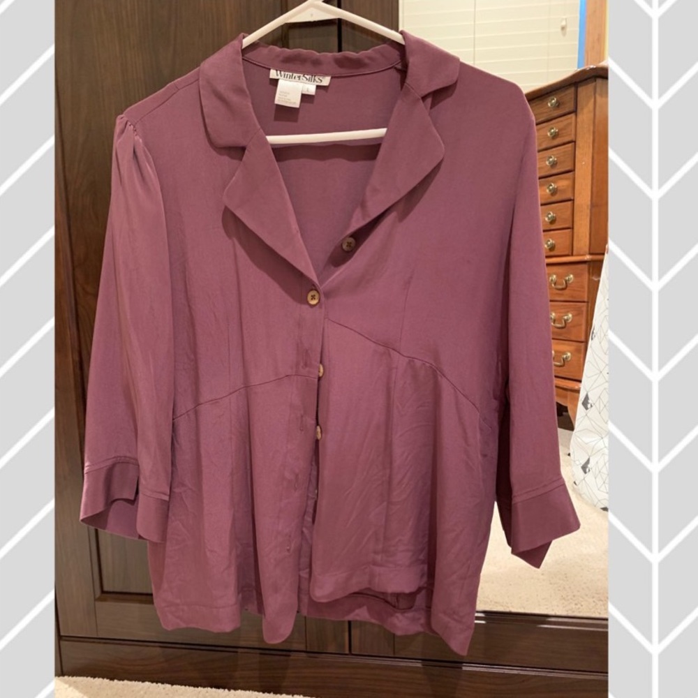 Purple Silk Bouse